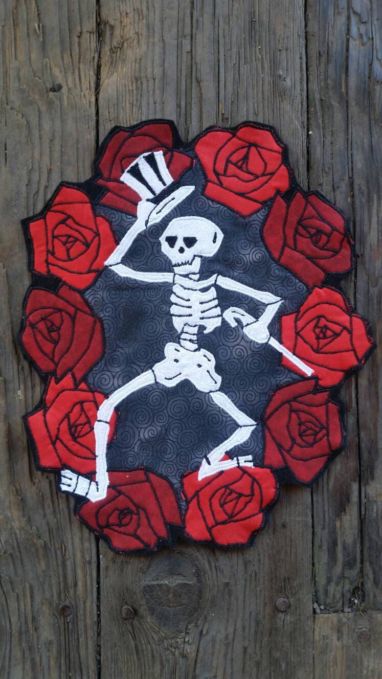 Sticker 5 Pack - Grateful Dead Skeleton Motorcycle Rock Music Band