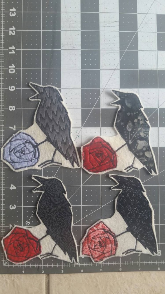 Crow and Rose Grateful Dead patch