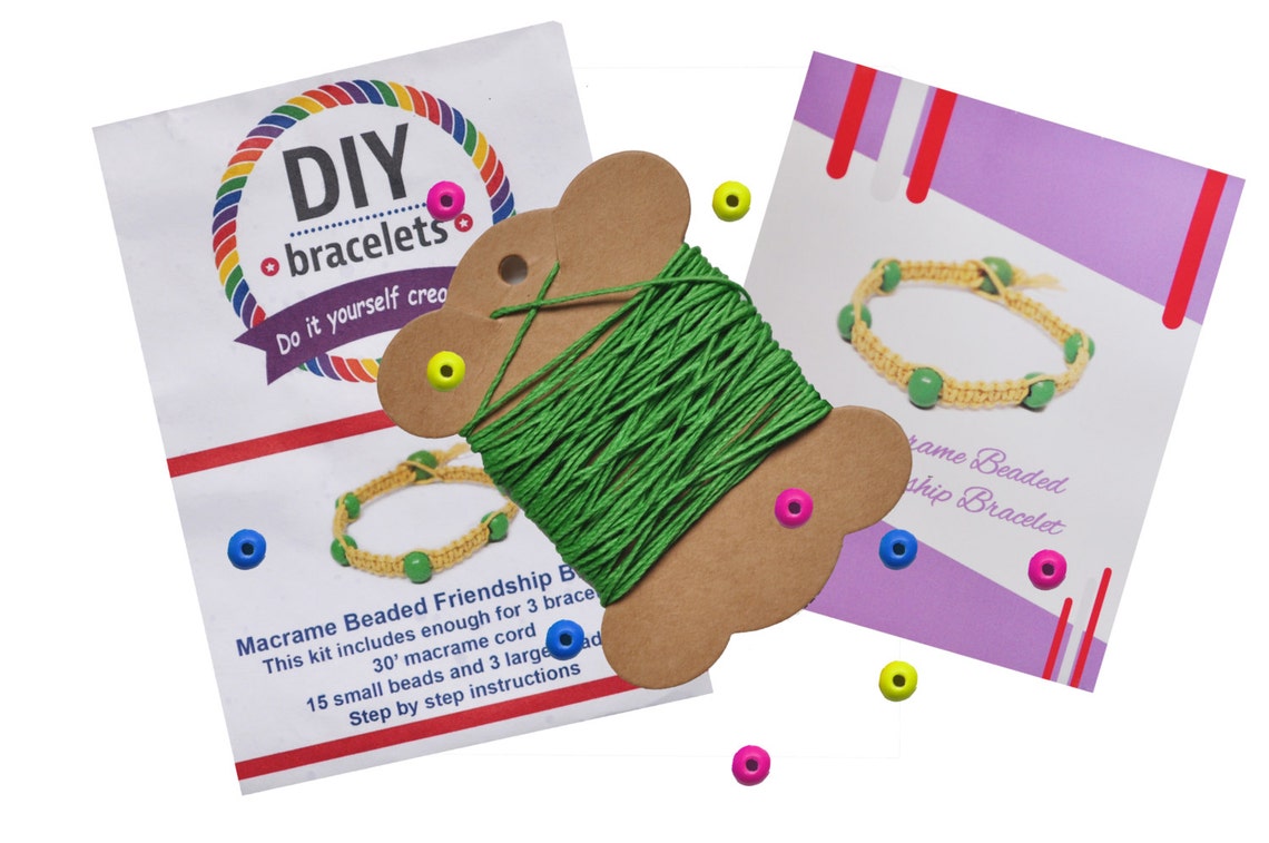 DIY Bracelet Kit Makes 3 Bracelets Friendship Bracelet Etsy