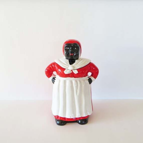 Vintage Aunt Jemima Cookie Jar Black Americana Ceramic Etsy