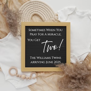 Twin Pregnancy Announcement Neutral