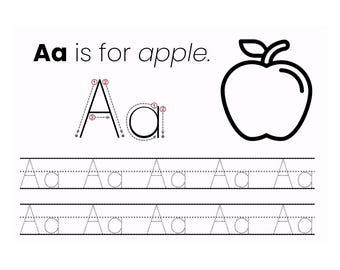 Alphabet Letter Tracing Color Pages