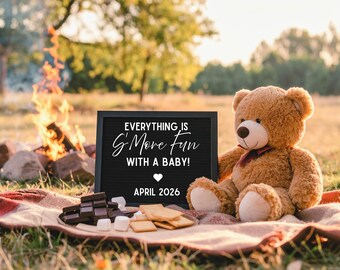 S'More Pregnancy Announcement | Fall Pregnancy Announcement