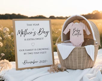 Pregnancy Announcement- Mother's Day