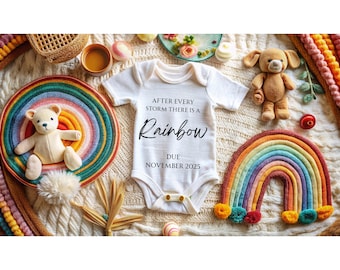 Rainbow Baby Pregnancy Announcement