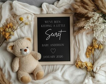 Digital Pregnancy Announcement- Teddy Bear
