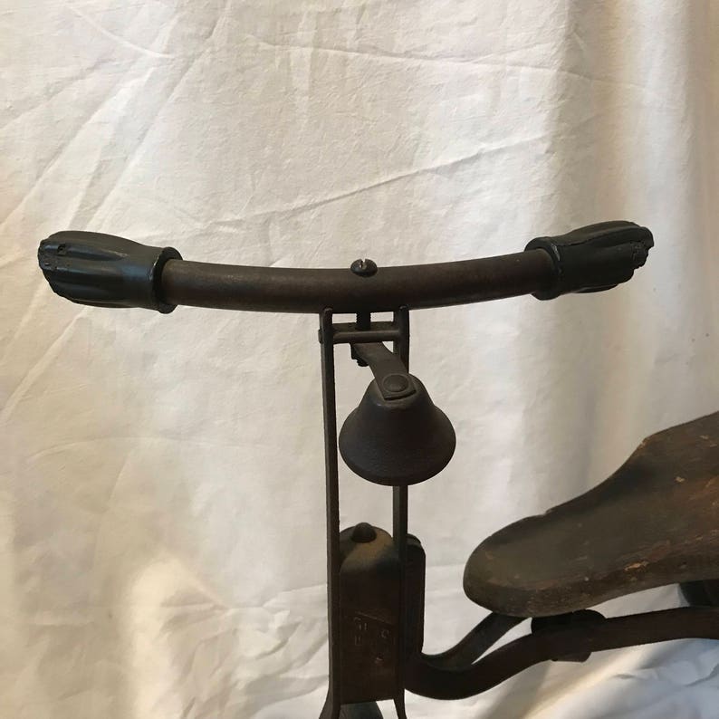 Antique Wooden Tricycle With Handle Grips Bell Pedals and Etsy