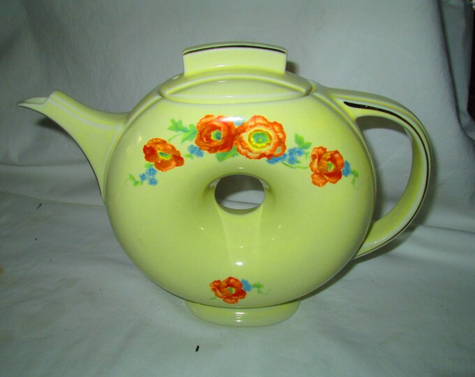 Fantastic Rare Hall Donut Shaped Teapot Excellent Condition Etsy