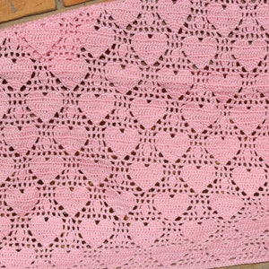 PDF, Crochet Pattern, Heart Blanket from Addicted 2 The Hook image 2
