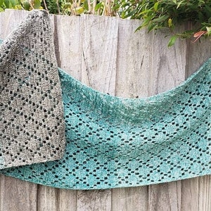 PDF Crochet Pattern, Wrapped in Diamonds Wrap image 2