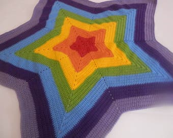 PDF, Crochet, Pattern, Baby star blanket