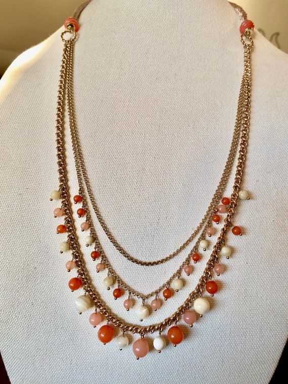 Monet Vintage Beaded Necklace