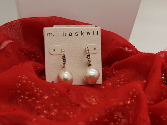 M. Haskell Vintage Baroque Faux Pearl and Cubic Z… - image 2