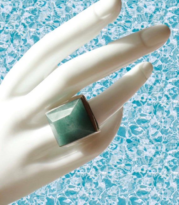Handmade Mexican Jade Silver Ring