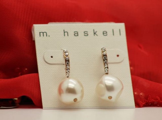 M. Haskell Vintage Baroque Faux Pearl and Cubic Z… - image 1
