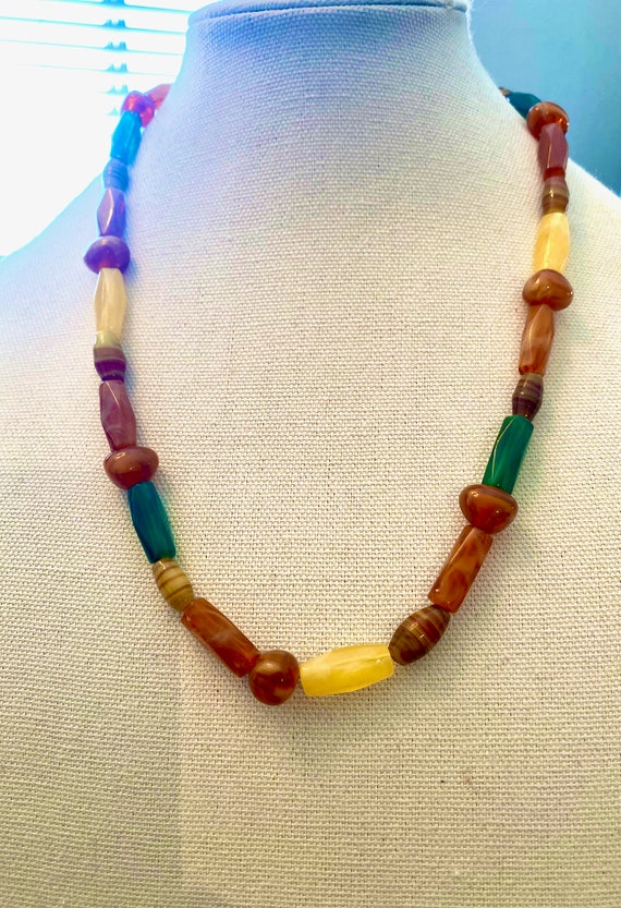 Vintage Polished Stone Necklace