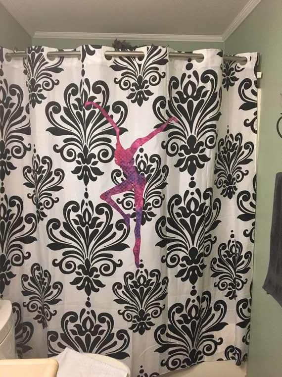 Shower Curtain W Fd Applique Etsy