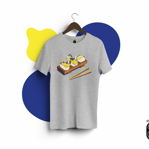 Sushi Dave : t-shirt sushi Dave le plongeur par Savage Pieces, inspiré du jeu Dave le plongeur