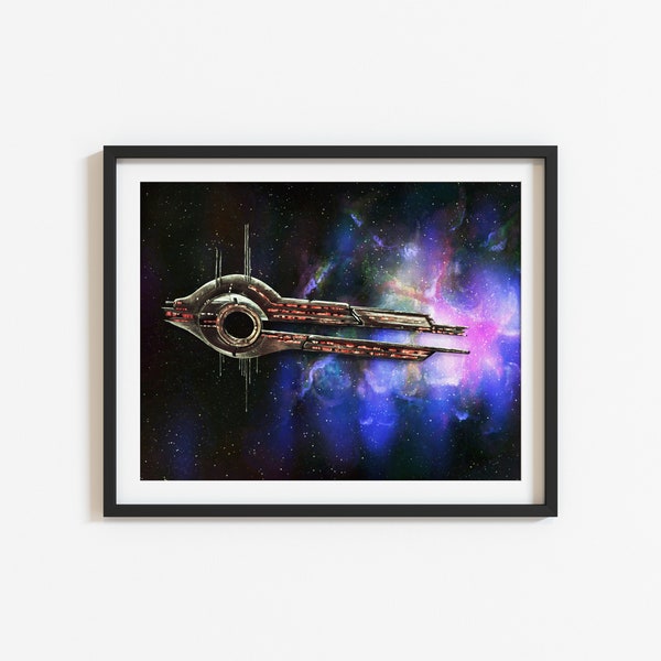 Omega 4 Relay Print by Savage Pieces. Painting inspired by the Mass Effect Universe.