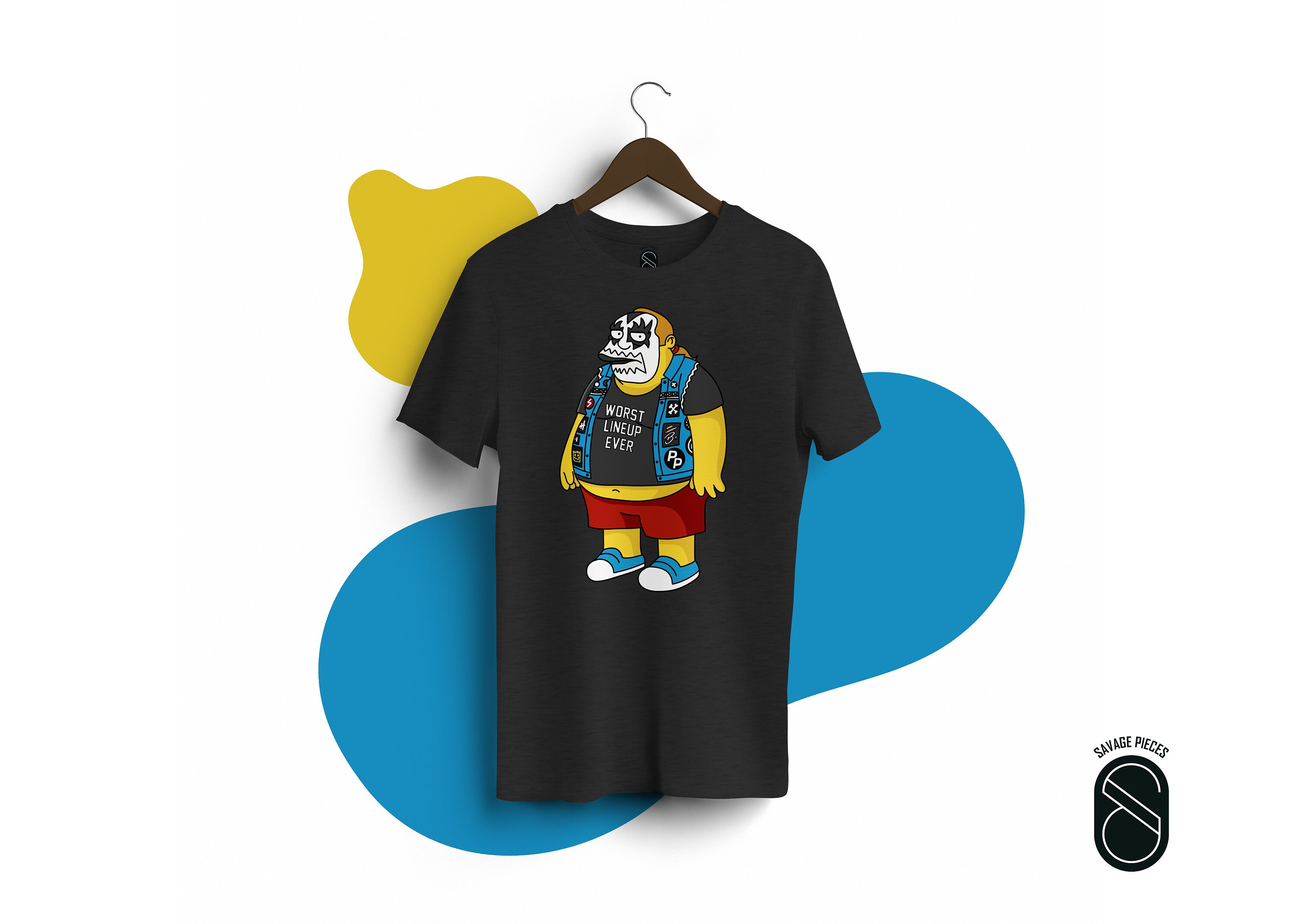 Schlechtestes Line Up aller Zeiten: Comic Book Guy auf einem Festival T-Shirt von Savage Pieces