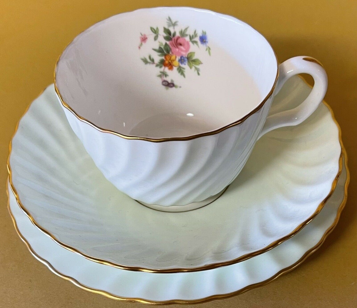 Minton Pale Green Gilt and Floral 21 Piece Tea Set Etsy