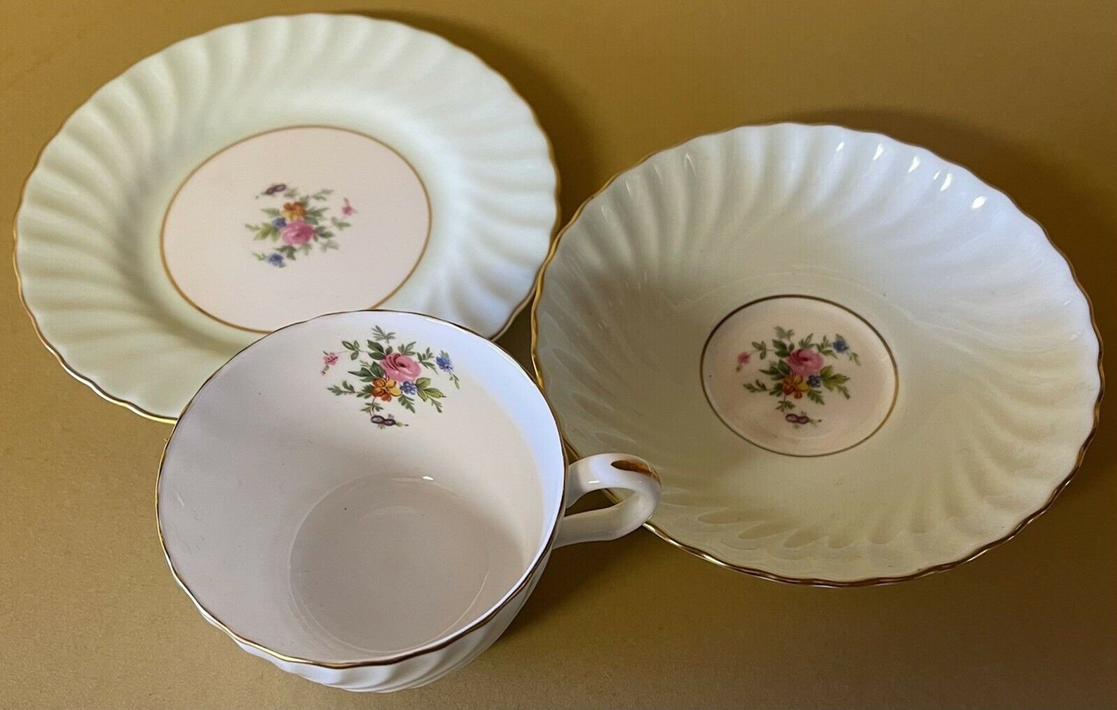 Minton Pale Green Gilt and Floral 21 Piece Tea Set Etsy