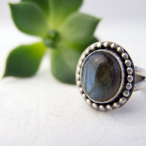 Sterling Silver Rings for Women, Labradorite Silver Ring, Style Jewelry, Boho Jewelry, Cocktail Ring, Northern Lights Jewelry