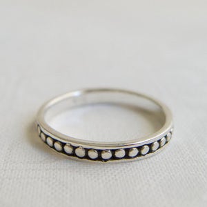 Dot Ring, Sterling Silver Dot Ring, Circle Ring, Stacking Ring, Silver Rings For Women, Style, Minimalist Jewelry, Pinky ,Toe Ring
