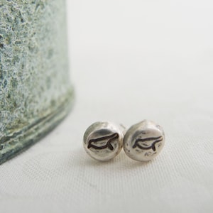 Stud Earrings Sterling Silver, Silver Stud Earrings, Minimal Stud Earrings,Bird Earrings, Bird  Lover Gift, Bird Jewelry, Tiny Stud Earrings