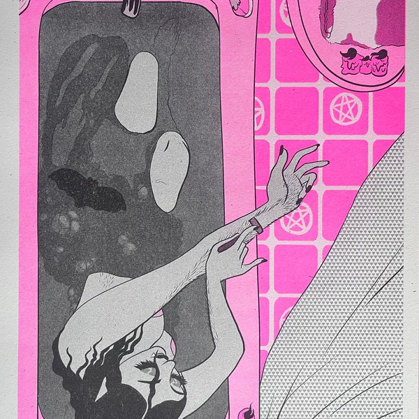 Vampire Risograph 6: Shaving (pink edition)