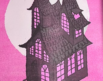 Spooky House Risograph