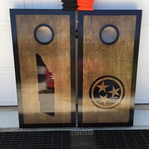 Tablas de agujeros de maíz de forma estatal personalizadas | Etsy