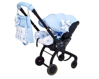 Doona+/i/X Pram Accessory Set: Handmade Hood, Seat Overlay & Covers