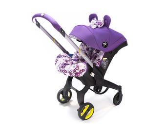 Doona+/i/X Pram Accessory Set: Handmade Hood, Seat Overlay & Covers