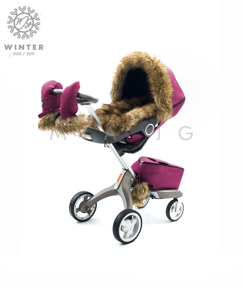 fur pram sets