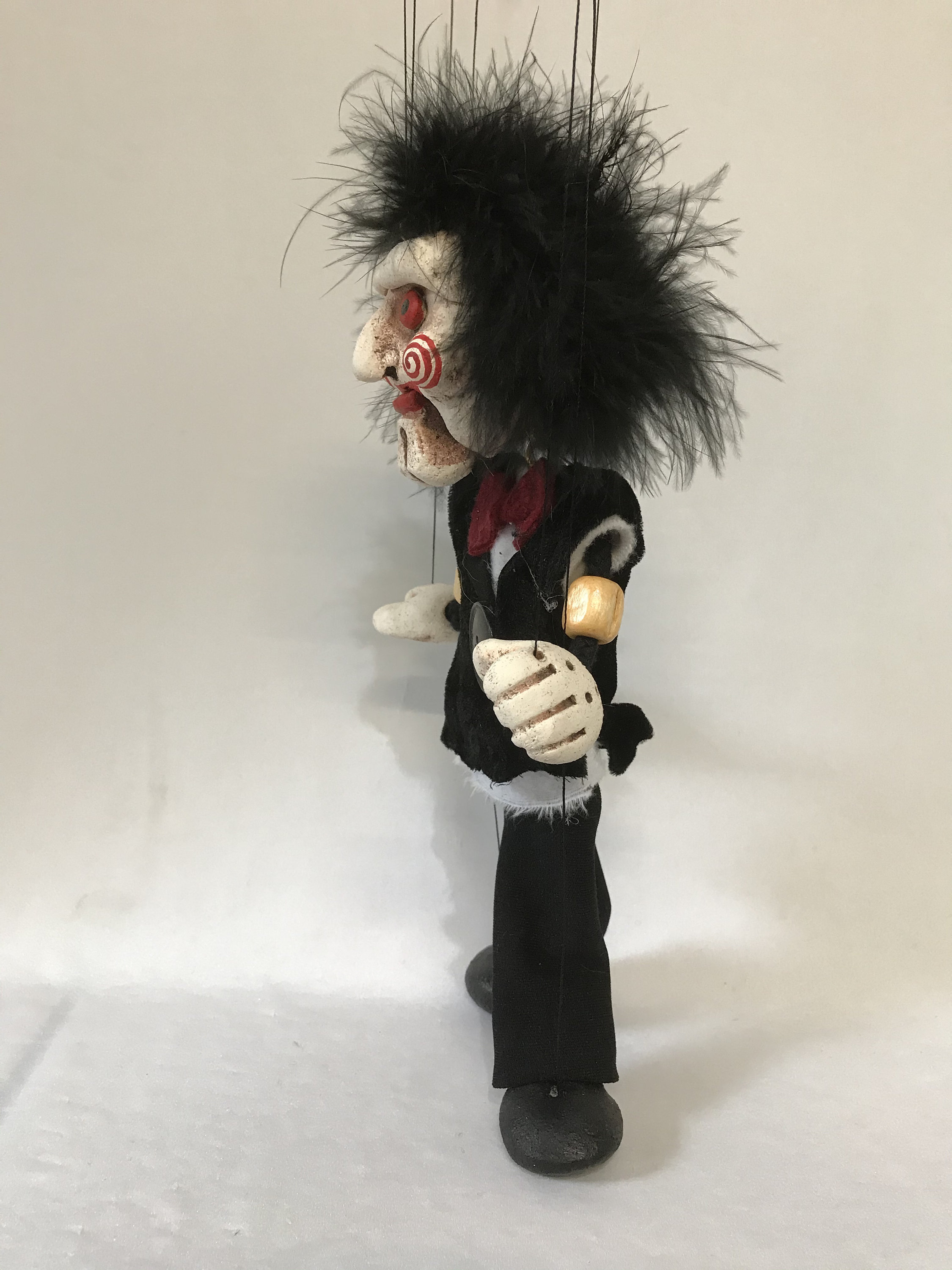 Jigsaw puppet with moving jaw Handmade Etsy