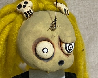 The cute little dead girl, Lenore -  Marionette Puppet