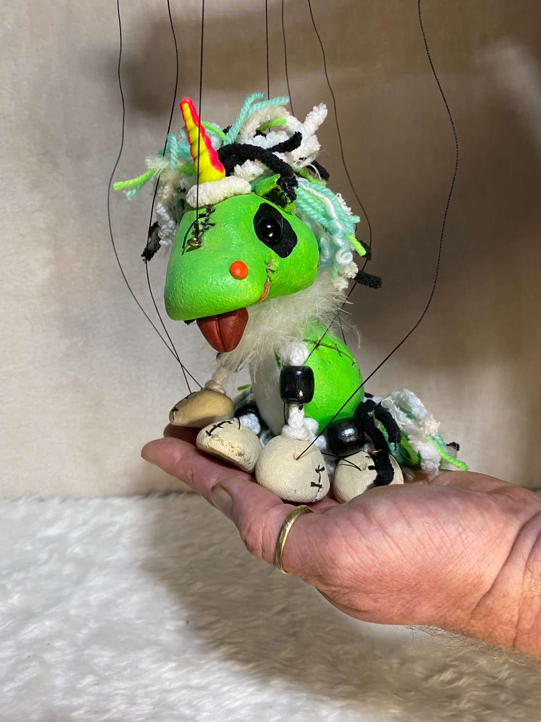 Zombie Unicorn Puppet Etsy