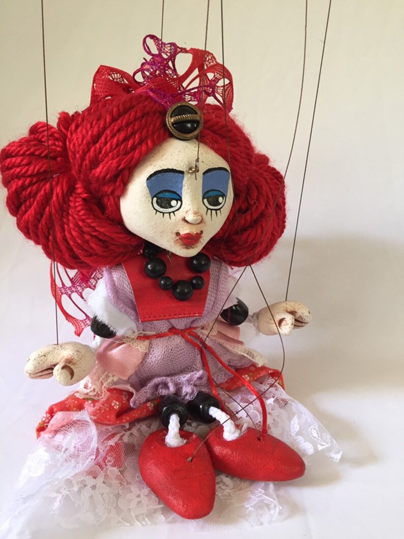 De Hartenkoningin van Alice in Wonderland Marionette - Etsy Nederland