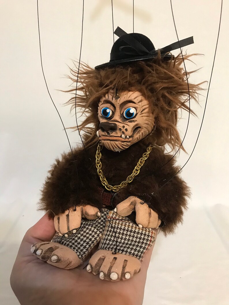 Bruce our furry Werewolf Bouncer OOAK Marionette Puppet | Etsy