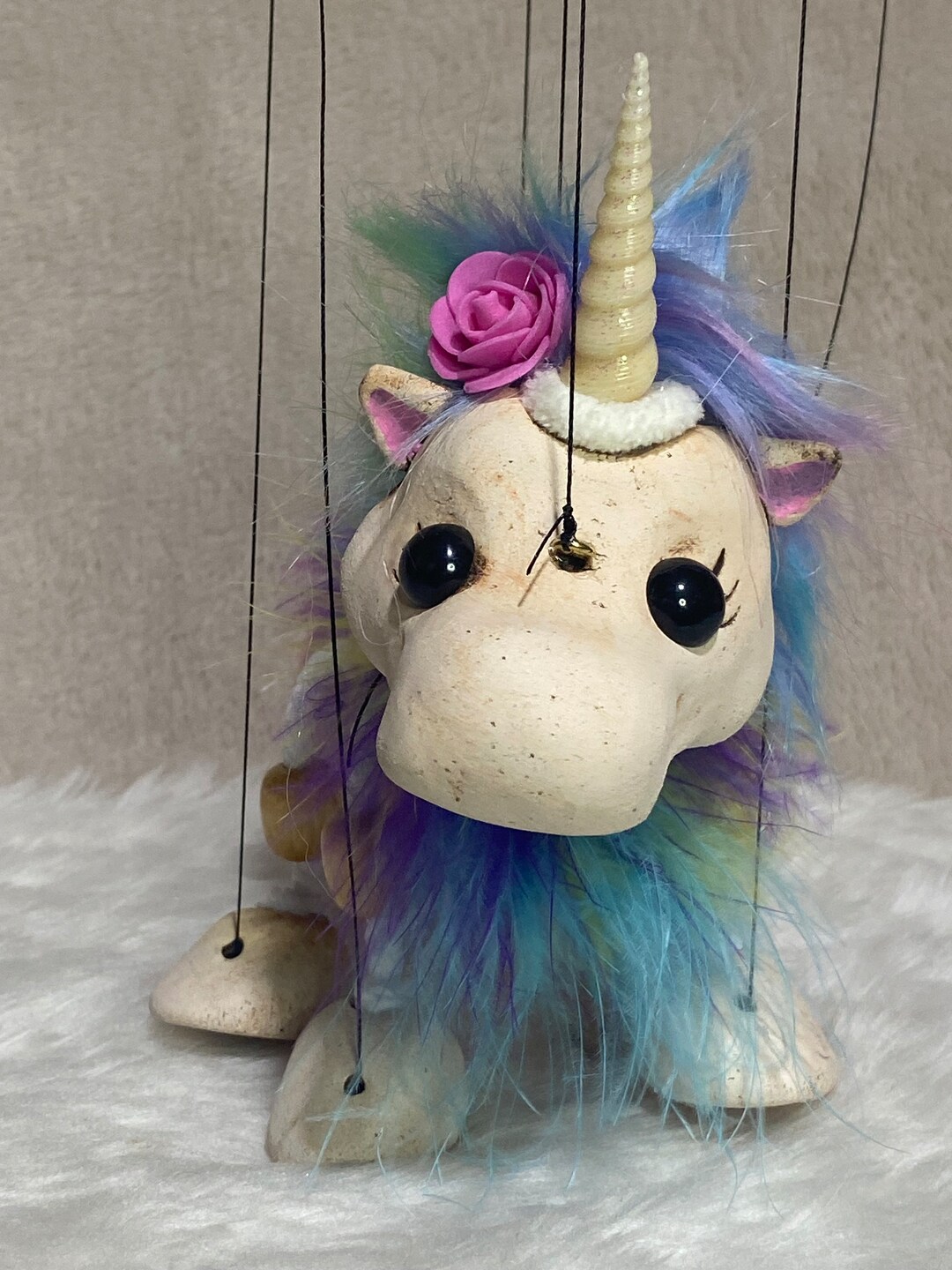 Rainbow Unicorn Puppet Etsy