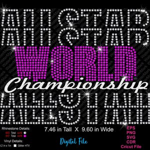 Diseño de diamantes de imitación apilados ASW