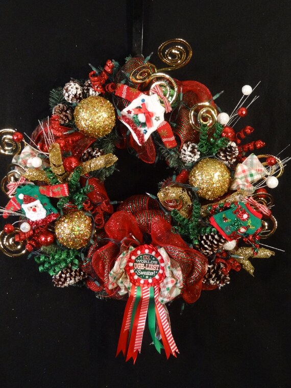 ugly sweater wreath