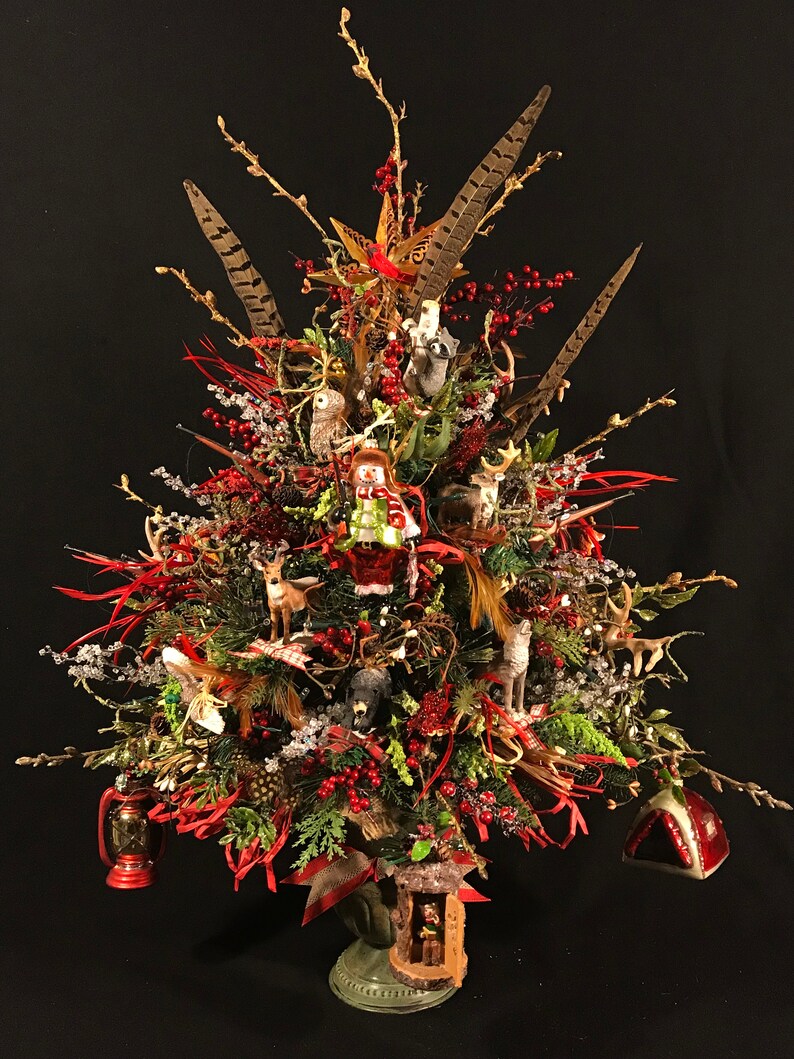 Lighted Hunting Themed Christmas Treewoodland Animal Etsy