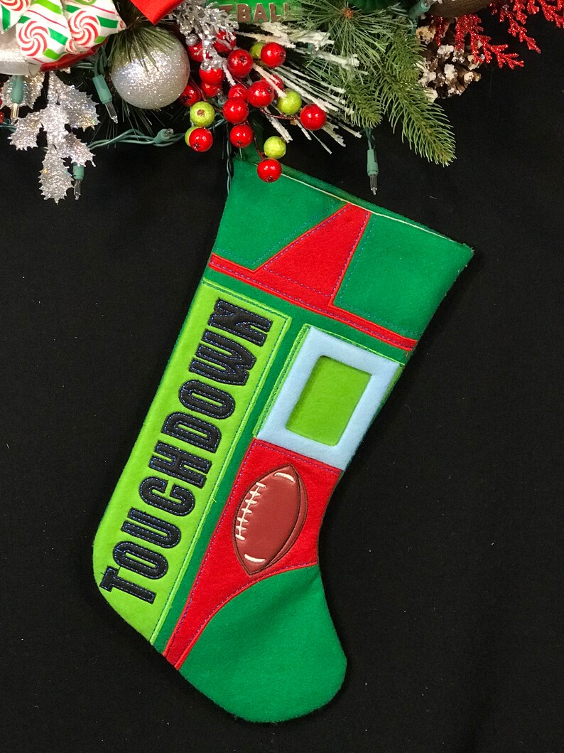 Football Christmas Wreathfootball Nutcrackerfootball Etsy
