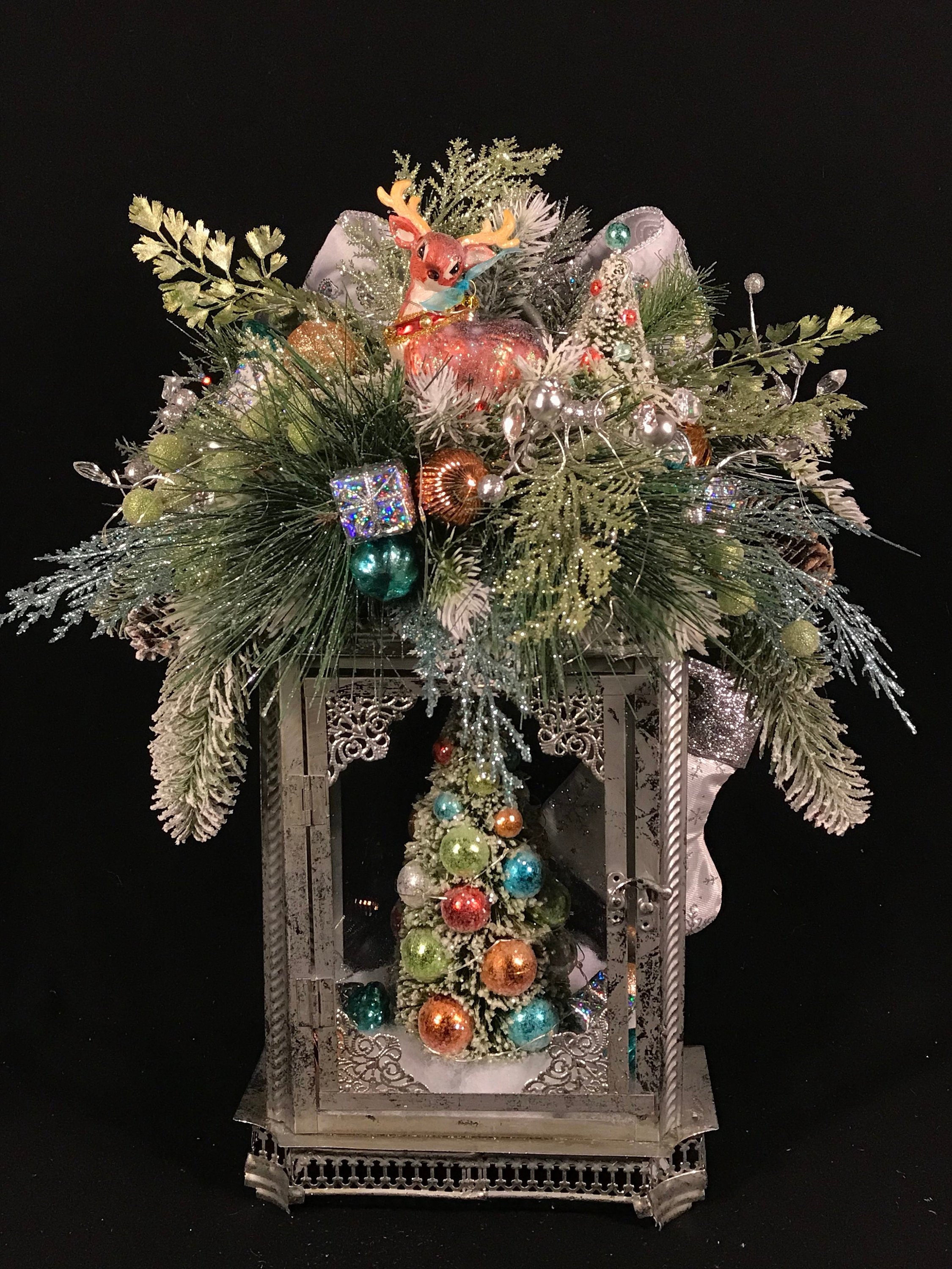 Retro Lighted Christmas LanternElegant Christmas | Etsy
