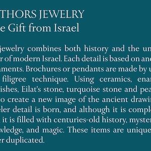 Collier Grenade d'Israël, Grenat, Or et Argent – Bijou artisanal israélien, cadeau idéal pour elle. Grenat, fruit de Jérusalem, cadeau de Terre Sainte. image 9