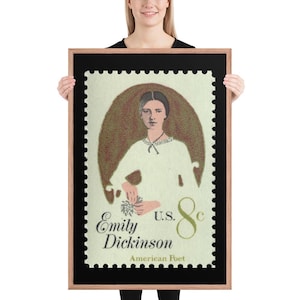Francobollo USA n. 1436 - 1971 - 8 centesimi - Emily Dickinson - Stampa incorniciata