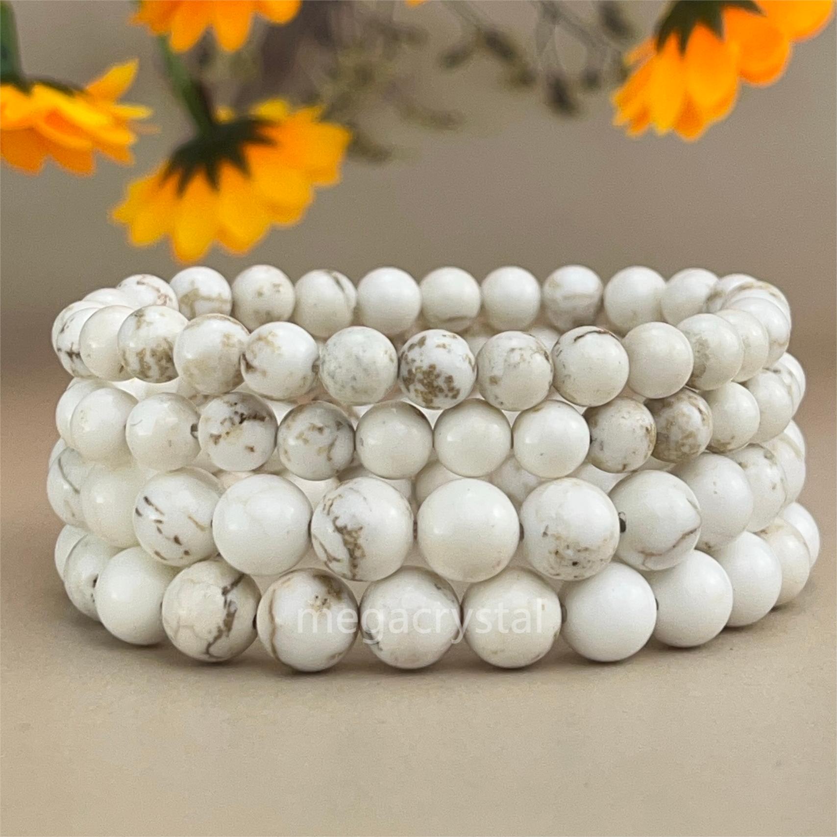 thumbnail image 2 of Purple Magnesite 4mm Round Beads - 35cm Strand For DIY Bracelets 2 of 5