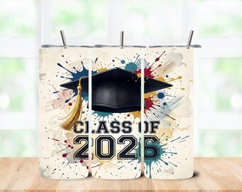 Bicchiere termico da 20 once per la classe di laurea del 2026
